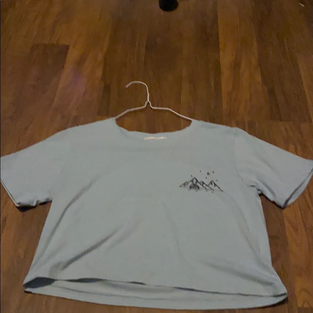 Light blue crop top